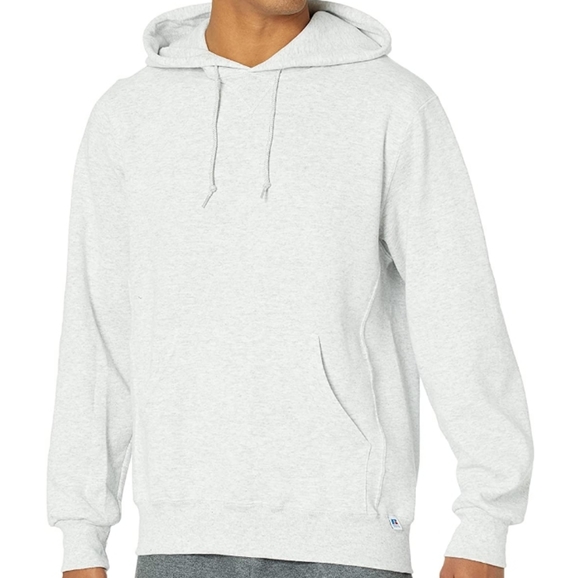 🍀Unisex White Dri-Power Fleece Hoodies Cotton Blend Relaxed Fit - Picture 5 of 5